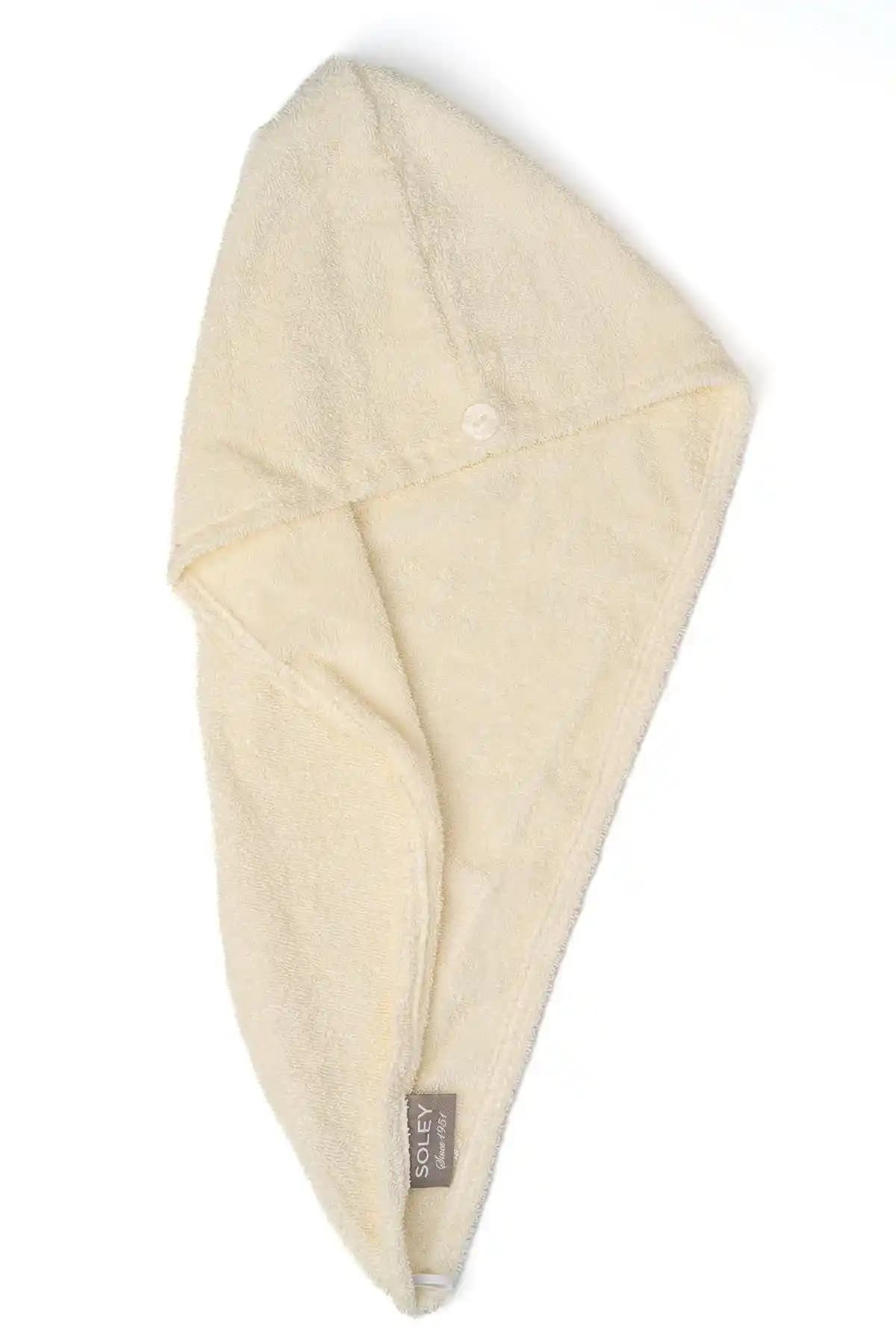 Soley Talya Serisi Pamuk Saç Havlusu Yüksek Emicilik ve Şık Tasarım Özellikleriyle