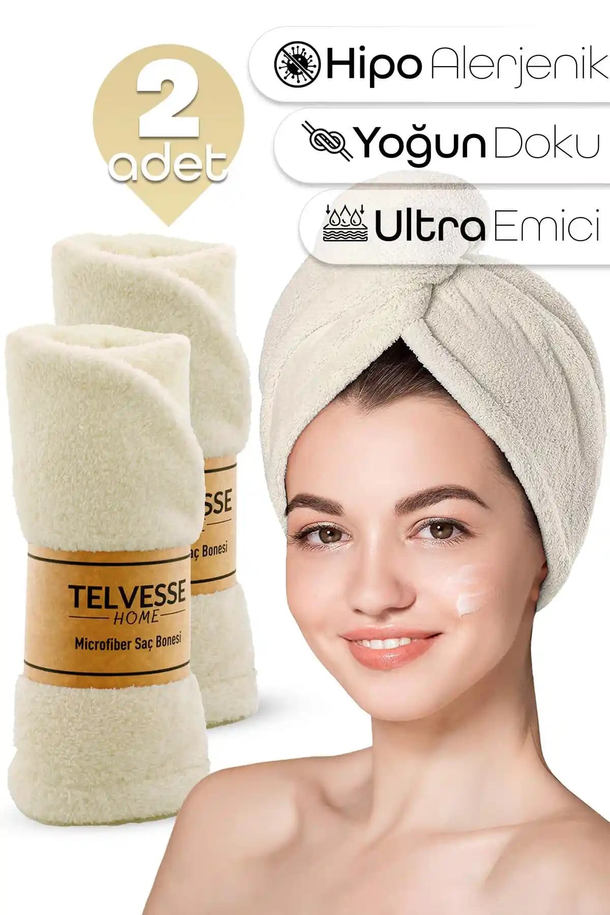Telvesse Mikrofiber Saç Havlusu Seti: Konfor ve Estetikle Saç Kurutma Deneyimi