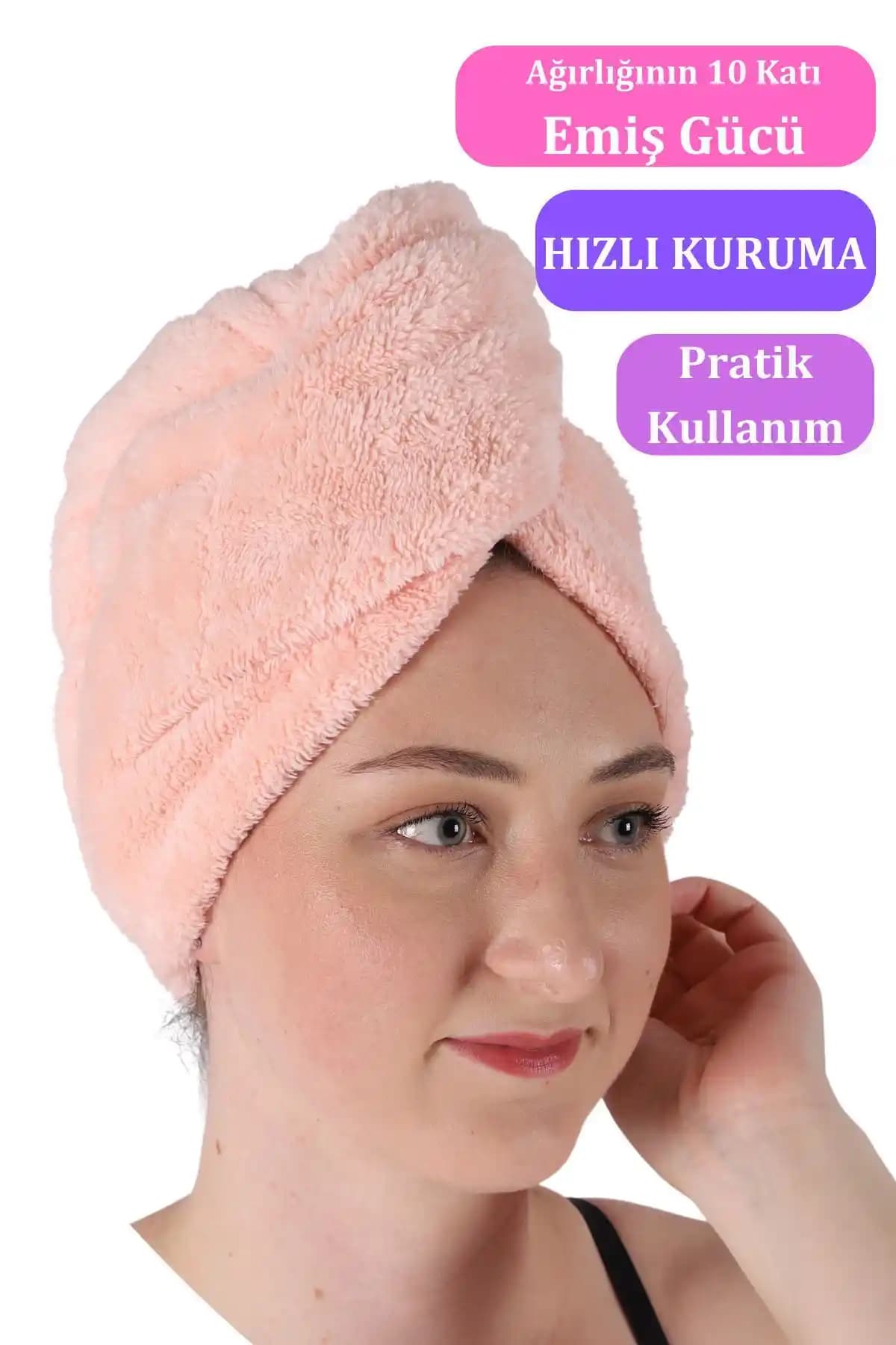 Vosvera Lüks Soft Saç Kurutma Bonesi Pembe: Şıklık ve Konfor Sunan Pratik Banyo Aksesuarı