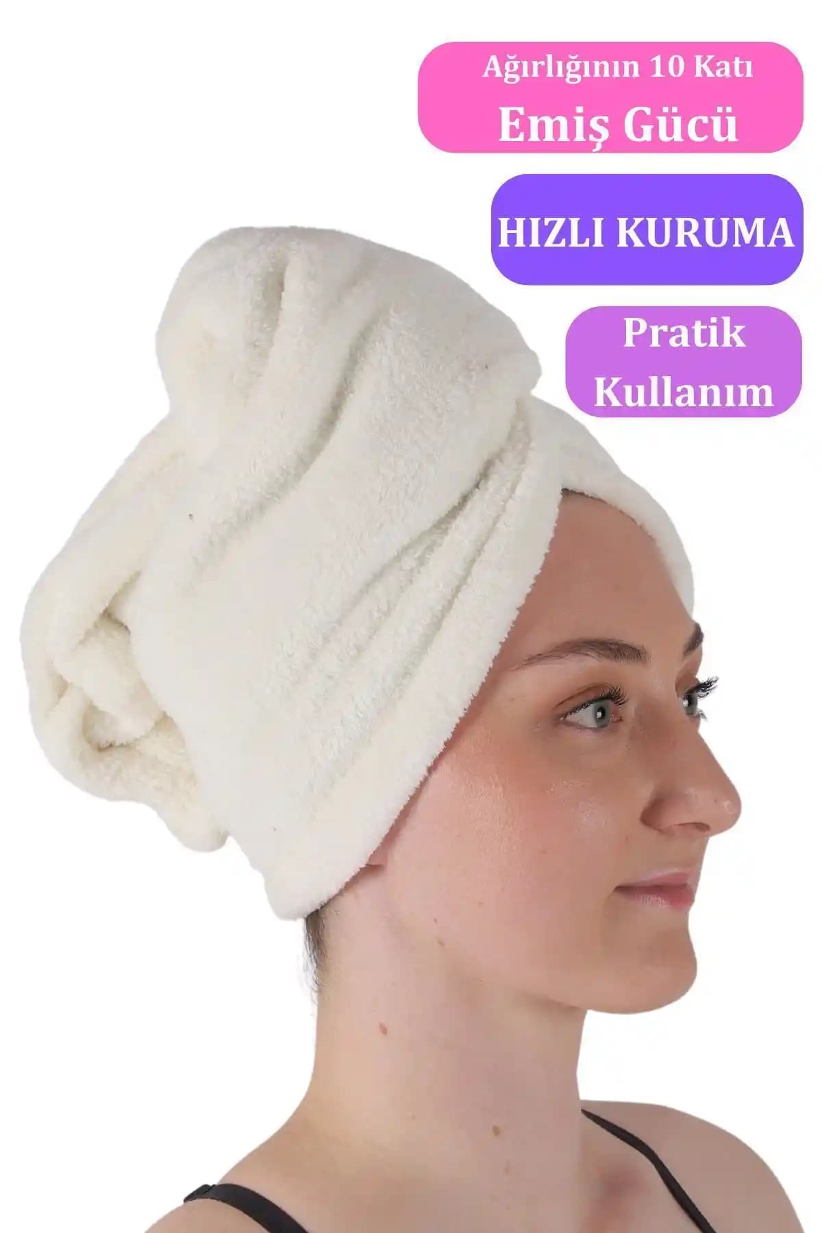 Vosvera Lüks Soft Saç Kurutma Bonesi: Şık ve İşlevsel Pratik Saç Kurutma Aksesuarı