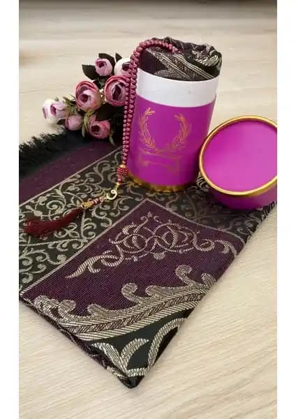 Ayhanhome Çeyizlik Hediyelik Kutulu Seccade Seti: Zarif Tasarım ve Manevi Değer