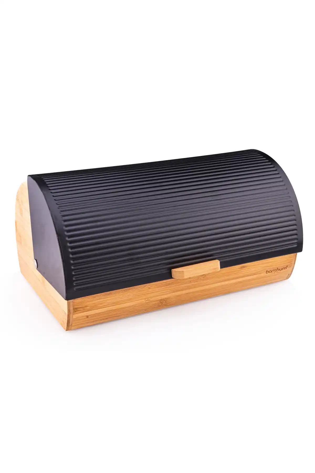 Bambum Renzo Siyah Bambu Ekmek Saklama Kabı ile Taze ve Şık Mutfak Çözümü