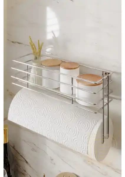 Boz Concept Home Yapışkanlı Paslanmaz Mutfak Rafı ile Pratik ve Şık Düzen