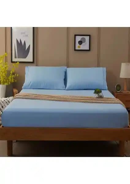 Buanart Çift Kişilik Lastikli Penye Çarşaf 160x200 cm - Yumuşak ve Nefes Alabilir