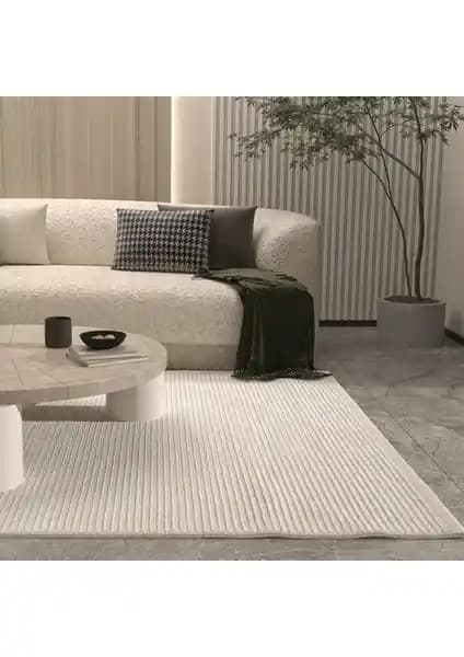 Cool Halı Vetrina 3601 Krem Yumuşak Dokulu Halı ile Modern ve Konforlu Ev Dekorasyonu