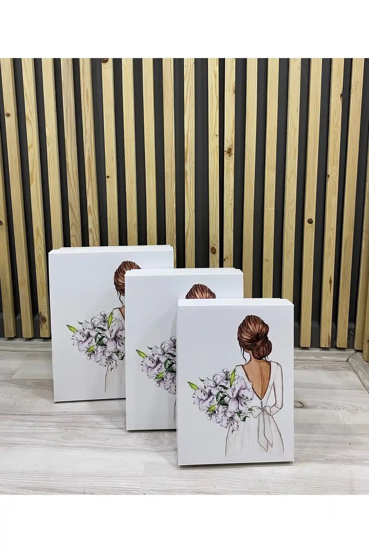 Duru Çeyiz Sandıkları 3'lü Karton Kutusu: Dayanıklı ve Estetik Depolama Çözümü