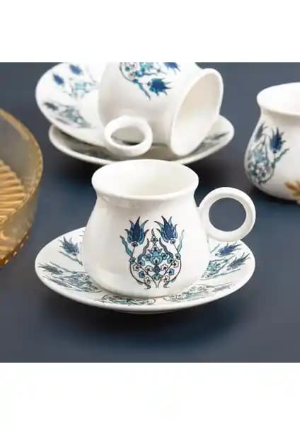 Karaca Bursa 6 Kişilik 90 ml Porselen Kahve Fincanı Takımı ile Zarif Kahve Sunumu