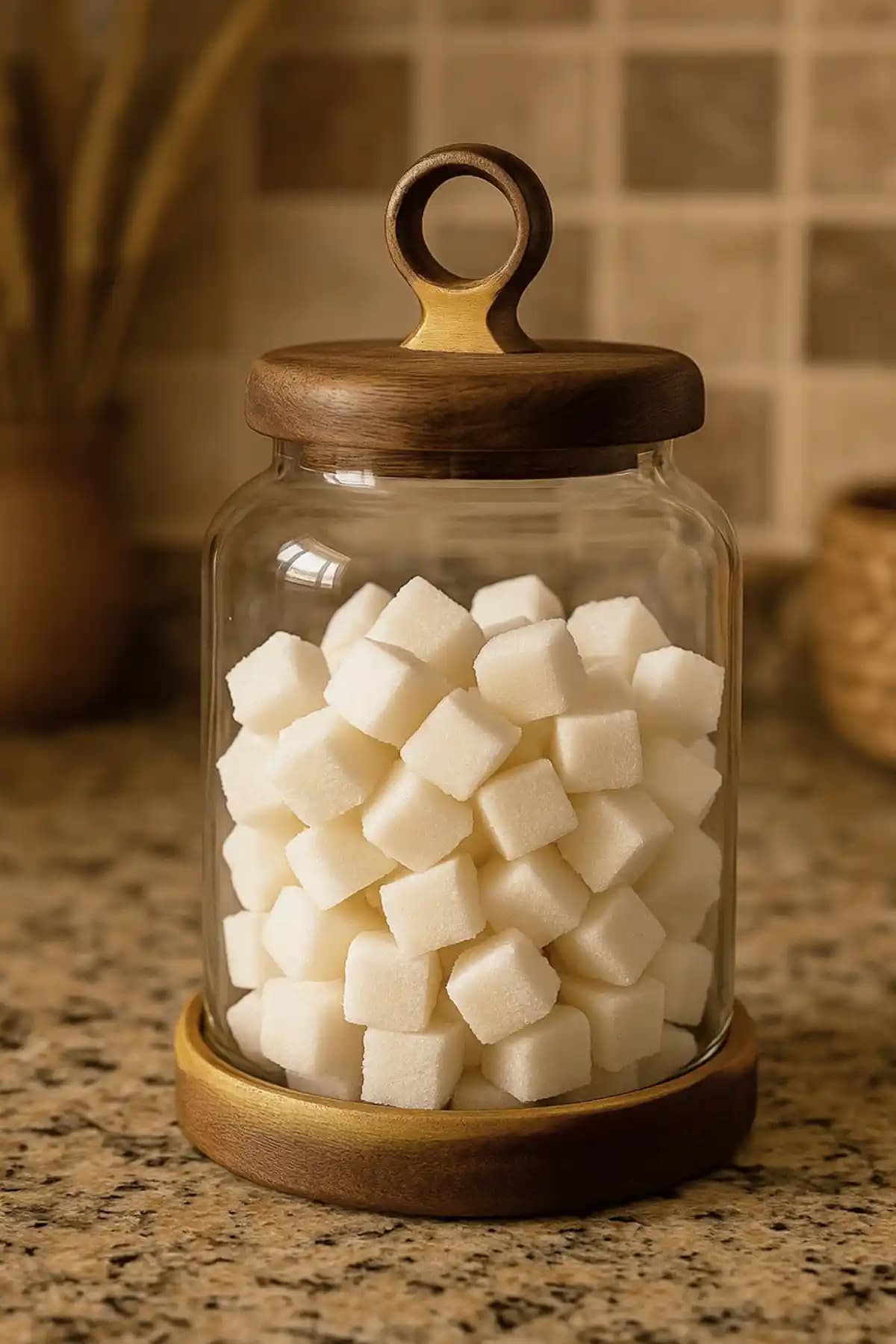 Kitchen Life İskandinav Akasya Kapaklı Borosilikat Cam Kavanoz 1100 ml - Fonksiyonel ve Estetik Saklama