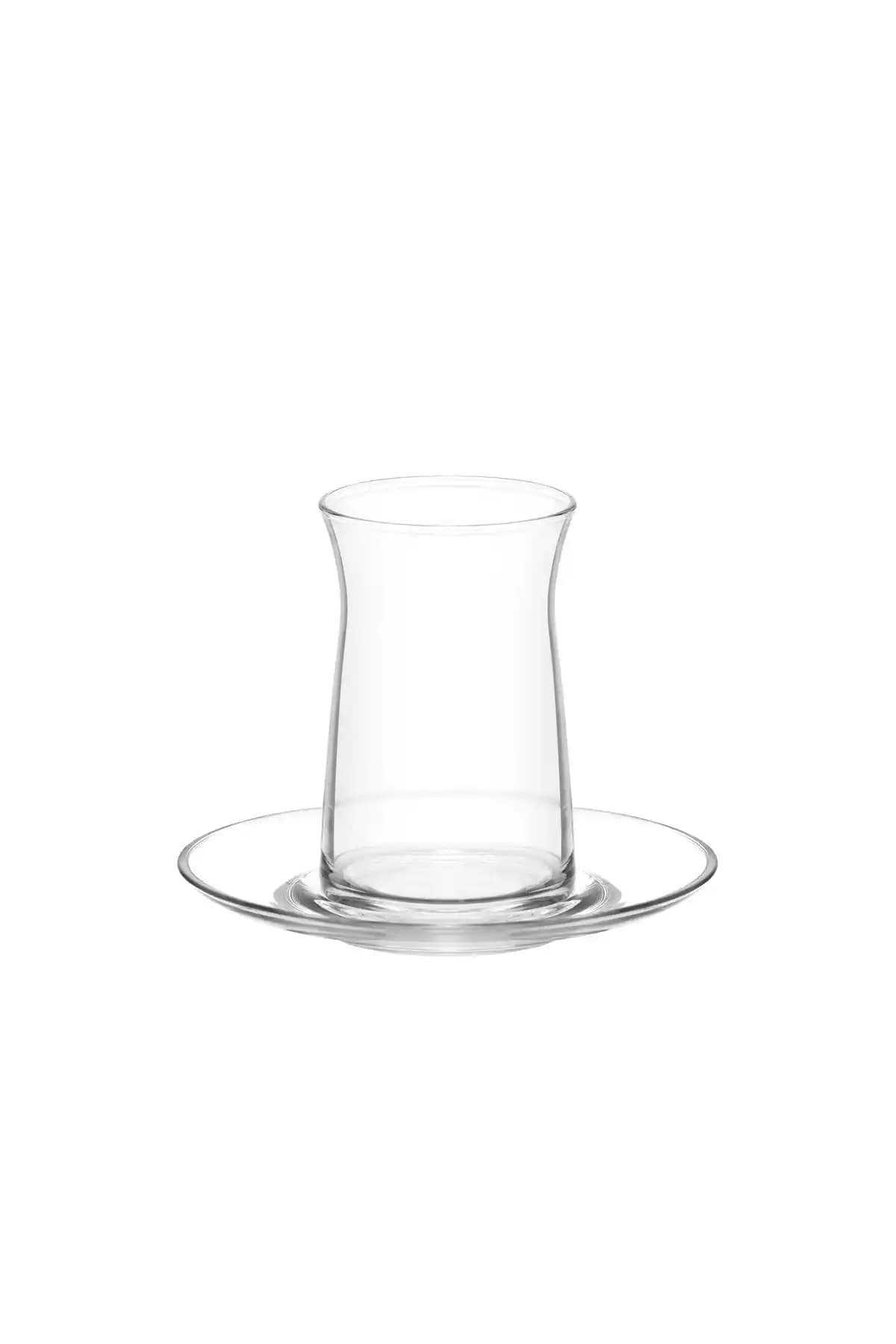 LAV Vera Cam Çay Seti 6 Kişilik 180 ml: Zarif ve Fonksiyonel İnce Belli Cam Bardaklar