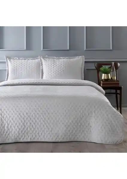Linens Gardenia Tek Kişilik Yatak Örtüsü 160x220 cm Polyester Taş Rengi