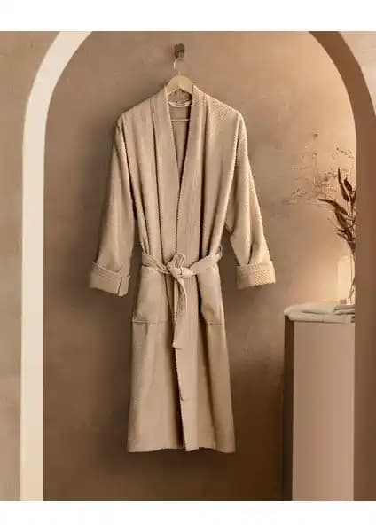 Madame Coco Nicola Kimono Erkek Bornoz: %100 Pamuklu, Yumuşak ve Yüksek Nem Emici Konfor