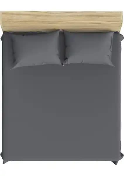 Mertim Florence Tek Kişilik Lastikli Çarşaf 100x200 cm Gri - Pamuklu Ranforce Kumaş