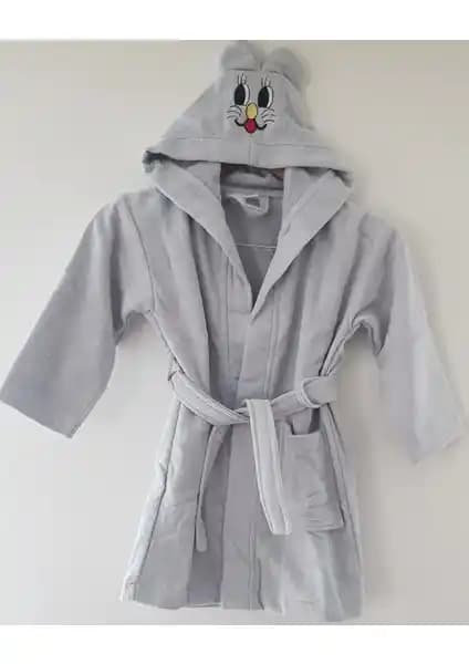 My Sweet Baby Kadife Çocuk Bornozu: Yumuşak, Pamuklu ve Su Emici Konfor