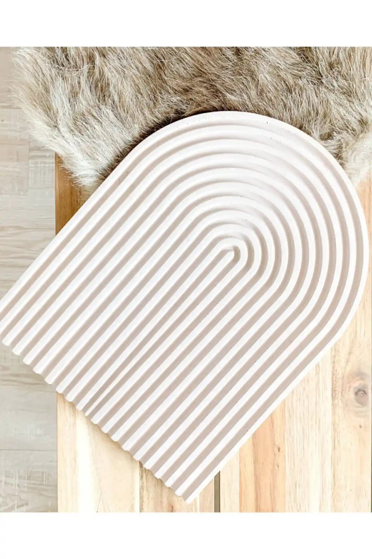 Orange Atelier Arch Büyük Beton Dekoratif Sunum ve Servis Tepsisi Özellikleri