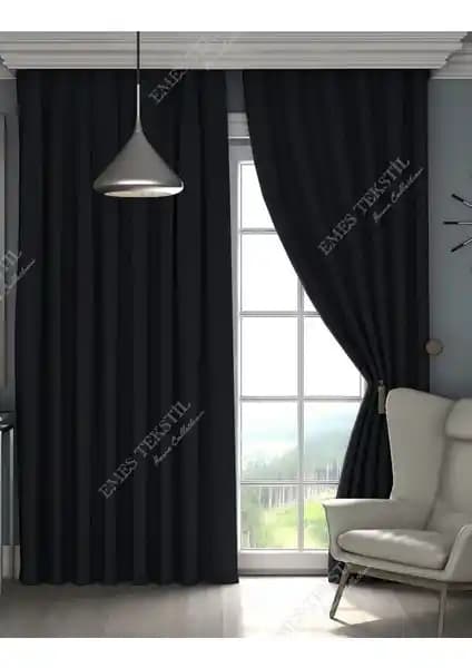 Perde Pendik Siyah Blackout: Maksimum Karartma ve Isı Yalıtımı Sağlayan Fon Perde