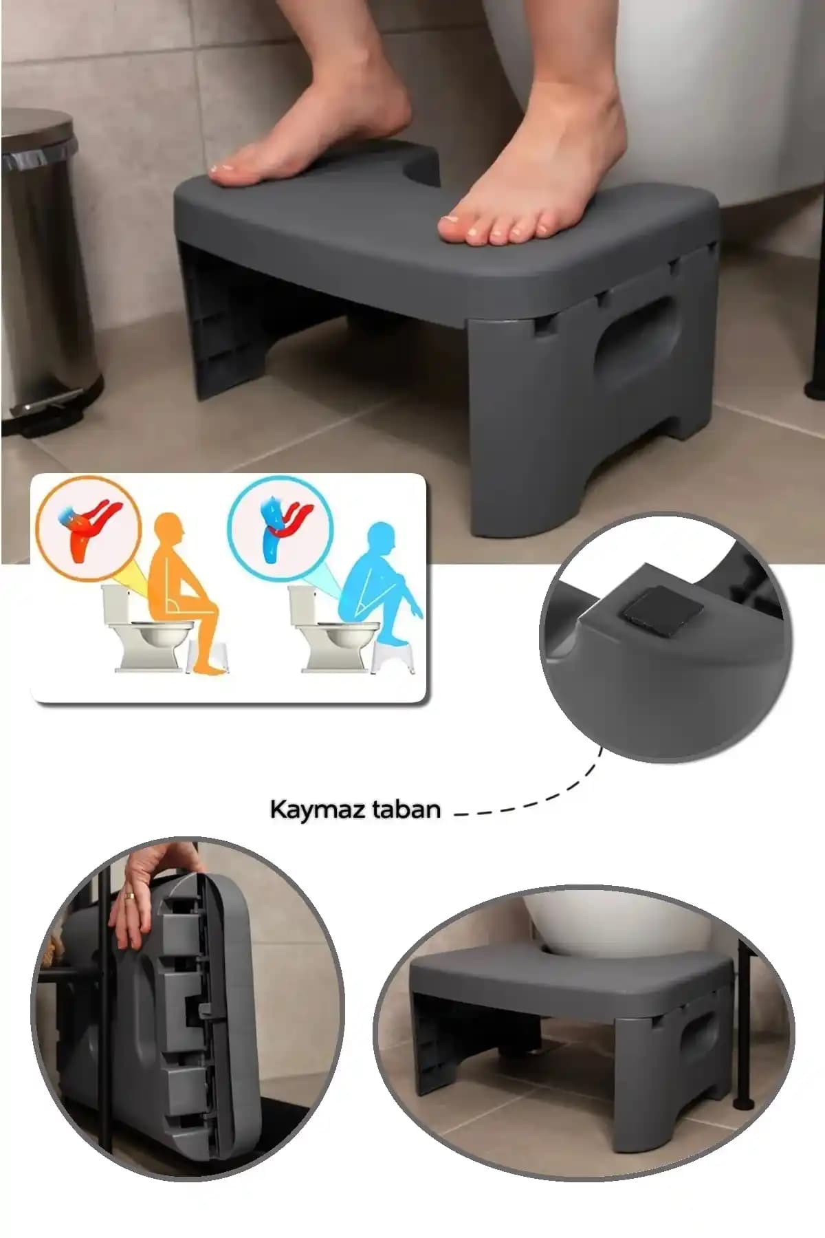 Tugomer Katlanır Tabure: Ergonomik ve Taşınabilir Çömelme Desteği Ev Kullanımı İçin