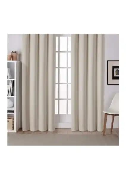 Ufuk Perde Brillant Ekru Güneşlik Perde: Şıklık ve Fonksiyonellik Bir Arada