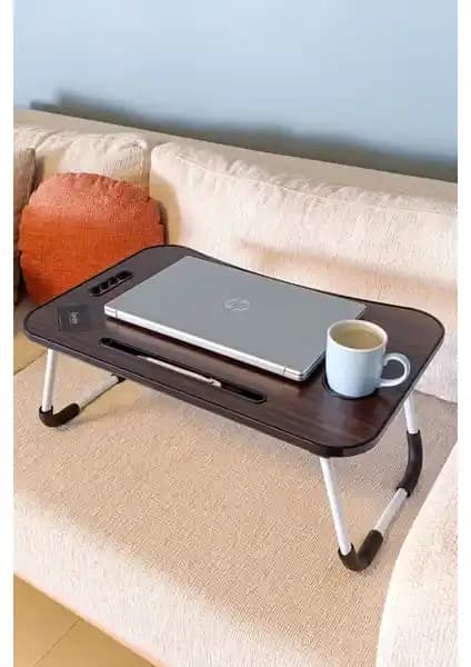 Zevahir Mobilya Katlanabilir Hasta Servis ve Laptop Sehpası - Ergonomik ve Çok Amaçlı