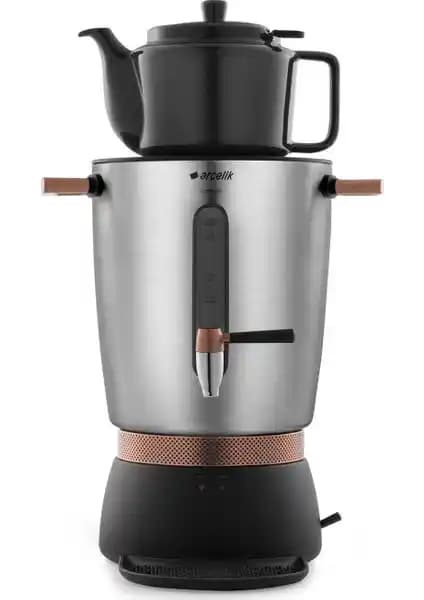 Arçelik Se 9035 I Inox Gri Porselen Demlik Semaver: Modern ve Pratik Çay Keyfi İçin İdeal Seçenek