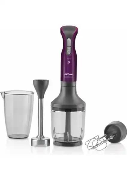 Arzum AR1053 Prostick 1500 El Blender Seti Mürdüm Renkli Çok Fonksiyonlu Mutfak Aleti