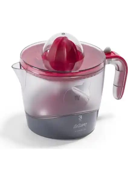 Arzum AR1059 Klemantin Narenciye Sıkacağı Kırmızı Renkli Pratik ve Estetik Mutfak Aleti