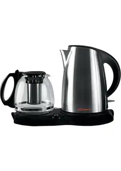 Conti CK-210 Easy Tea 2200 W Cam Demlikli Çay Makinesi Günlük Kullanım İçin Uygun