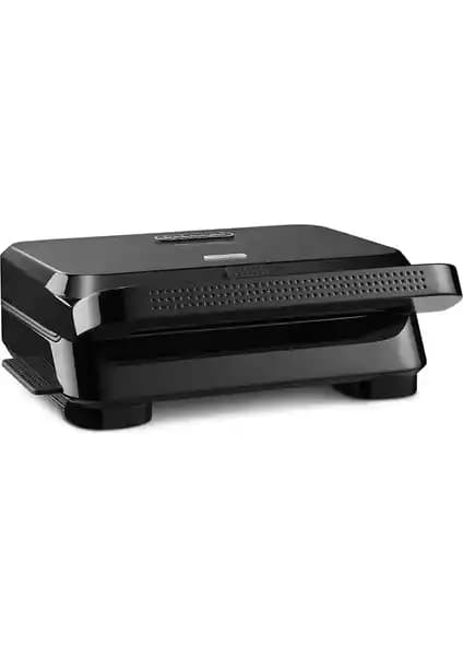 DeLonghi Multigrill Easy SW12A.BK: Şık Tasarımlı Çok Yönlü Izgara ve Tost Makinesi