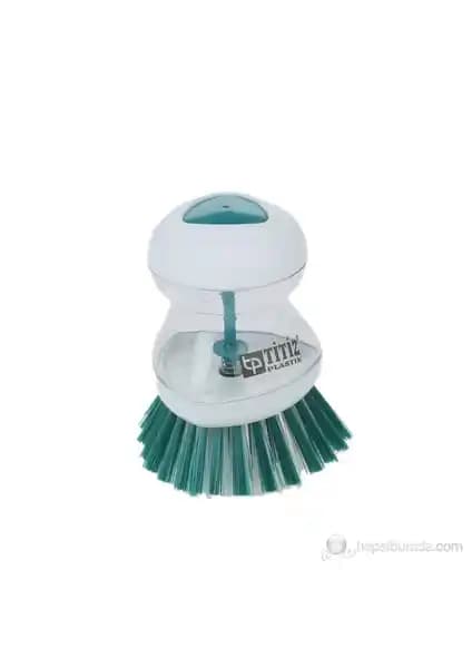 Efemark Deterjan Hazneli Yeşil Bulaşık Fırçası: Pratik ve Ekonomik Mutfak Temizlik Çözümü