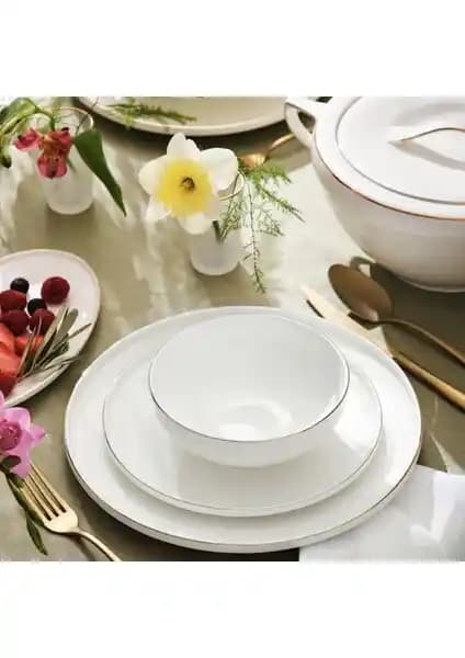 Emsan Fine Bone Freya Yuvarlak Gold 60 Parça 12 Kişilik Yemek Takımı İnceleme ve Özellikleri
