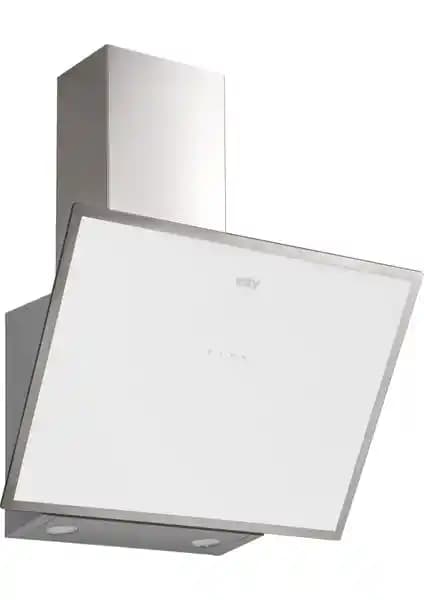 Esty 3473 60 cm Beyaz Cam Davlumbaz Modern Mutfaklar İçin Estetik ve Fonksiyonel Çözüm