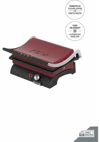 Feris Döküm Tost Makinesi Bordo: Dayanıklı ve Yüksek Performanslı Tost Cihazı