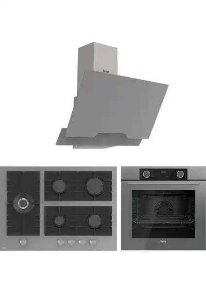 Ferre FryArt BL Modüler Gri Ankastre Seti Modern ve Dayanıklı Mutfak Çözümleri