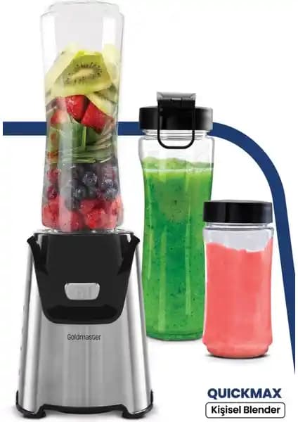 Goldmaster Quickmax GM-7256 Kişisel Blender: Güçlü, Şık ve Pratik Kullanım İçin Ideal Bir Mutfak Arkadaşı