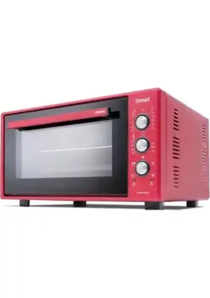İtimat 8030 50LT Timer Termostat Turbo Fan Çift Camlı Fırın Geniş Kapasiteli ve Enerji Verimli