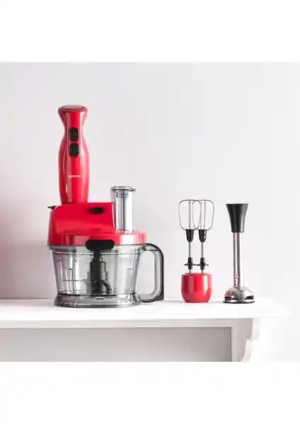 Karaca 1000 W Cranberry Mutfak Robotu: Çok Fonksiyonlu ve Estetik Tasarımla Mutfakta Yenilik