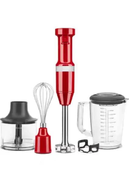 KitchenAid Aksesuarlı El Blenderi 5KHBV83EER Empire Red - Yüksek Performans ve Şık Tasarım