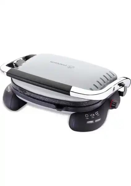 Korkmaz Castron Gri Tost Makinesi: Çok Fonksiyonlu Modern Mutfak Aleti