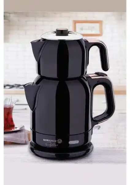 Korkmaz Çaytema Deluxe Elektrikli Çaydanlık Modern Tasarım ve Yüksek Kapasiteyle