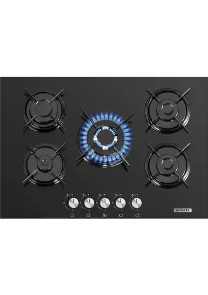 Kumtel KO-50 OAHDF Siyah Ankastre Cam Ocak: Modern Tasarım ve Fonksiyonellik