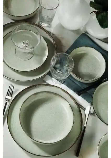 Kütahya Porselen Pearl Moderna 24 Parça 6 Kişilik Yemek Seti Estetik ve Fonksiyonellik