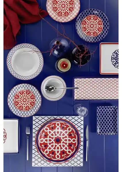 Kütahya Porselen Selçuklu 30 Parça 6 Kişilik Yemek Takımı Güncel Tasarım ve Malzeme Özellikleri