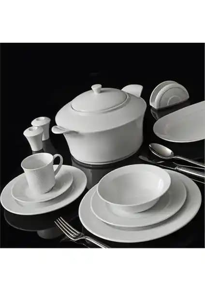 Kütahya Porselen Zümrüt 83 Parça Yemek Takımı Şıklık ve Fonksiyonellik Bir Arada