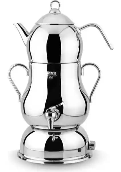 Lines Şahmeran Elektrikli Semaver Çelik Gövde 2L Üst Demlik ve 4L Alt Hazne