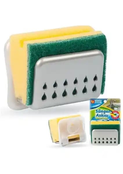 Practika Buffer Vantuzlu Sünger Askısı: Mutfaklarda Hijyen ve Düzen Sağlayan Çözüm