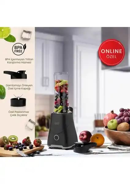 Schafer Stormy Kişisel Blender Antrasit: Pratik ve Dayanıklı Mutfak Çözümü