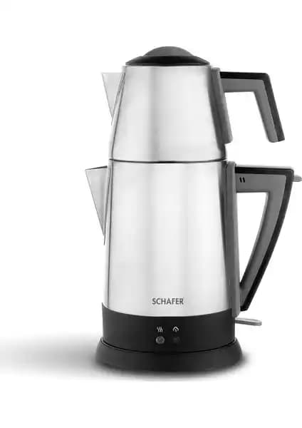 Schafer Teepoint Elektrikli Çay Makinesi İnox Modern ve Dayanıklı Tasarım Özellikleri