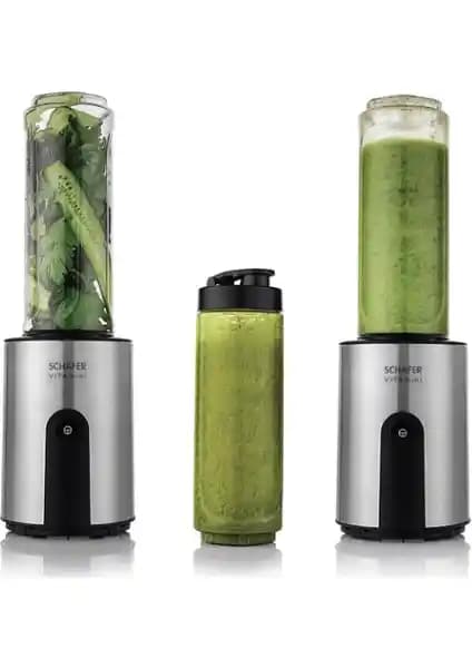 Schafer Vita Mini Blender 4 Parça Inox: Güçlü ve Şık Mutfak Çözümü