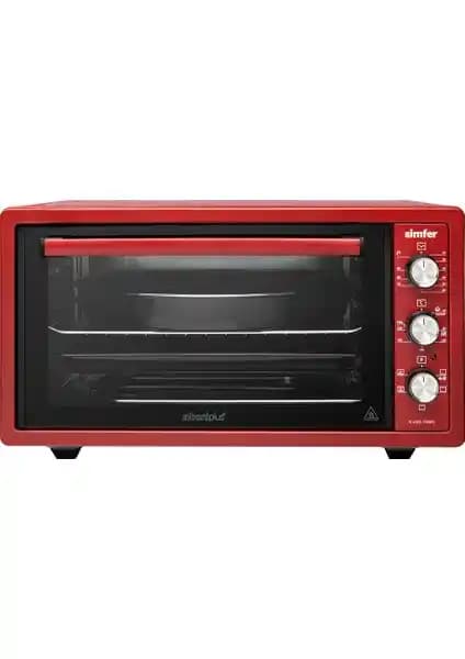Simfer 4505 45 Lt Çok Fonksiyonlu Midi Fırın Kırmızı - Geniş İç Hacim ve Sağlıklı Pişirme Özellikleri