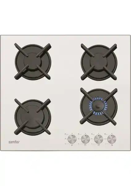 Simfer Cam Set Üstü Beyaz Ocak 3036-Dg: Modern ve Güvenli Mutfak İçin İdeal Seçenek