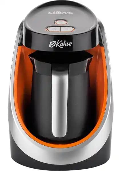 Stilevs BiKahve Turuncu Otomatik Türk Kahve Makinesi Modern ve Pratik Kullanım İçin Uygun